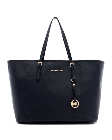 michael kors medium jet set multifunction saffiano tote|michael kors large tote black.